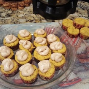 Pumpkin Spice Mini Cupcakes