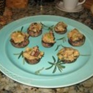 Gluten Free Cornbread Stuffed Mushrooms